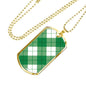 Bias Plaid Clan Military Tag Bangle - kittentee