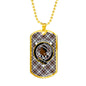 Borthwick Clan Tartan Military Tag Bangle