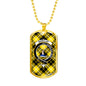 Barclay Dress Modern Clan Tartan Military Tag Bangle - kittentee