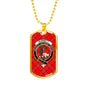 Burnett Modern Clan Tartan Military Tag Bangle