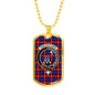 Anstruther Clan Tartan Military Tag Bangle - kittentee