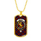 Broun Modern Clan Tartan Military Tag Bangle