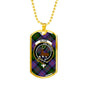 Blair Modern Clan Tartan Military Tag Bangle - kittentee