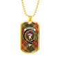 Buchanan Old Set Weathered Clan Tartan Military Tag Bangle