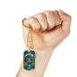 Barclay Hunting Ancient Clan Tartan Military Tag Bangle - kittentee