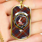 Ainslie Ancient Clan Tartan Military Tag Bangle - kittentee