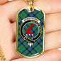 Armstrong Ancient Clan Tartan Military Tag Bangle - kittentee