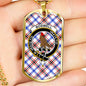 Boswell Modern Clan Tartan Military Tag Bangle