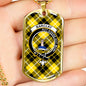 Barclay Dress Modern Clan Tartan Military Tag Bangle - kittentee