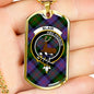 Blair Modern Clan Tartan Military Tag Bangle - kittentee