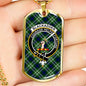 Blackadder Clan Tartan Military Tag Bangle - kittentee