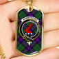 Armstrong Modern Clan Tartan Military Tag Bangle - kittentee