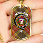 Buchanan Old Set Weathered Clan Tartan Military Tag Bangle