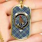 Boswell Clan Tartan Military Tag Bangle