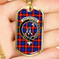 Anstruther Clan Tartan Military Tag Bangle - kittentee