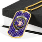 Allardice Clan Tartan Military Tag Bangle - kittentee