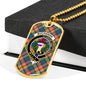 Buchanan Ancient Clan Tartan Military Tag Bangle