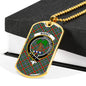 Bisset Clan Tartan Military Tag Bangle - kittentee