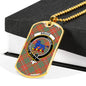 Bruce Ancient Clan Tartan Military Tag Bangle