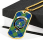 Barclay Hunting Ancient Clan Tartan Military Tag Bangle - kittentee