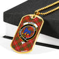 Bruce Modern Clan Tartan Military Tag Bangle