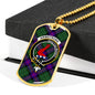 Armstrong Modern Clan Tartan Military Tag Bangle - kittentee