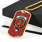 Binning Clan Tartan Military Tag Bangle - kittentee
