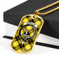 Barclay Dress Modern Clan Tartan Military Tag Bangle - kittentee