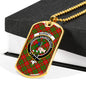 Burnett Clan Tartan Military Tag Bangle