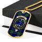 Arbuthnot Clan Tartan Military Tag Bangle - kittentee