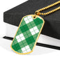 Bias Plaid Clan Military Tag Bangle - kittentee