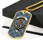 Boswell Clan Tartan Military Tag Bangle