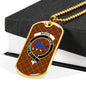 Bruce Clan Tartan Military Tag Bangle