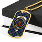 Baird Modern Clan Tartan Military Tag Bangle - kittentee