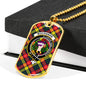 Buchanan Modern Clan Tartan Military Tag Bangle