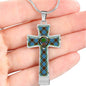 Anderson Scottish Clan Tartan Cross Necklace - kittentee