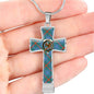 Agnew Ancient Scottish Clan Tartan Cross Necklace - kittentee