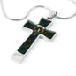 Aiton Scottish Clan Tartan Cross Necklace - kittentee