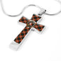 Ainslie Scottish Clan Tartan Cross Necklace - kittentee