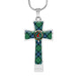 Armstrong Ancient Scottish Clan Tartan Cross Necklace - kittentee