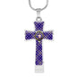 Allardice Scottish Clan Tartan Cross Necklace - kittentee