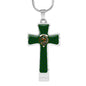 Agnew Hunting Scottish Clan Tartan Cross Necklace - kittentee