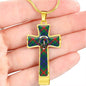 Aiton Ancient Scottish Clan Tartan Cross Necklace - kittentee