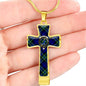 Arbuthnot Scottish Clan Tartan Cross Necklace - kittentee