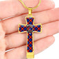 Anstruther Scottish Clan Tartan Cross Necklace - kittentee