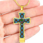 Anderson Scottish Clan Tartan Cross Necklace - kittentee