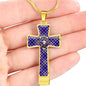 Allardice Scottish Clan Tartan Cross Necklace - kittentee