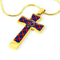 Anstruther Scottish Clan Tartan Cross Necklace - kittentee