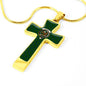 Agnew Hunting Scottish Clan Tartan Cross Necklace - kittentee