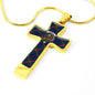 Agnew Scottish Clan Tartan Cross Necklace - kittentee